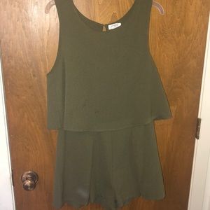 OLIVE GREEN ROOMPER